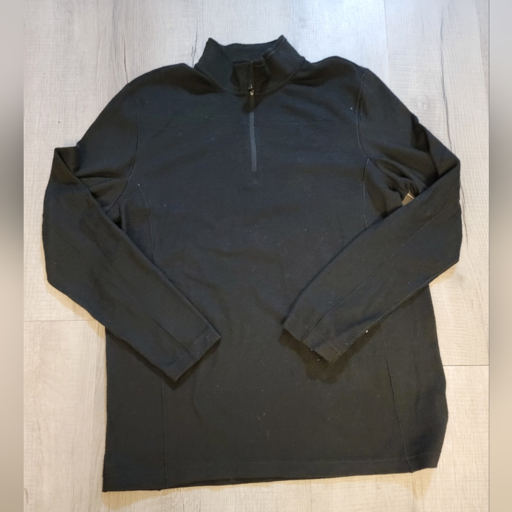 Swiss Tech Men's Black Zip-Up Sweater